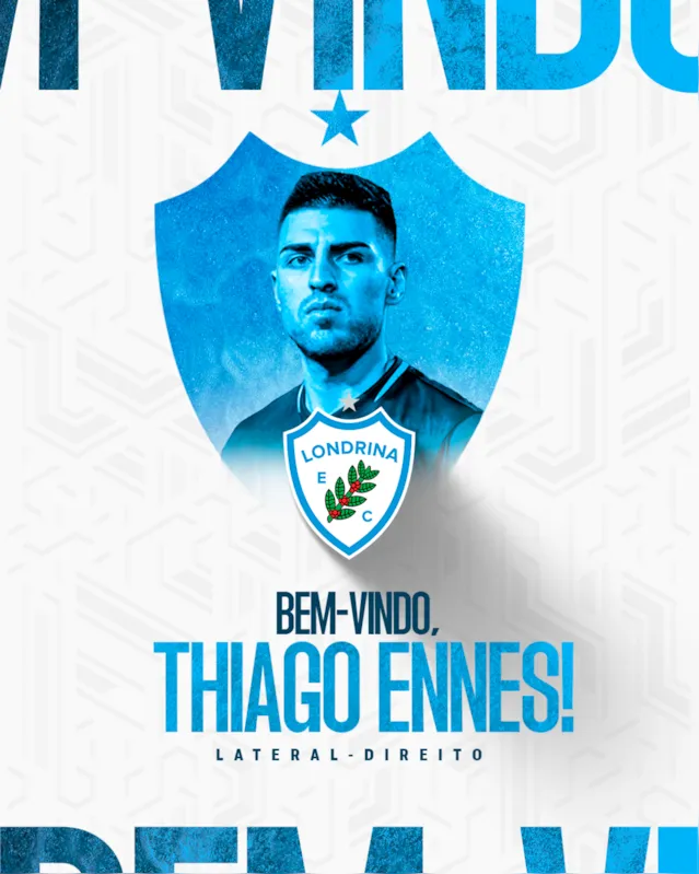 Imagem ilustrativa da imagem Londrina anuncia contratação do lateral-direito Thiago Ennes