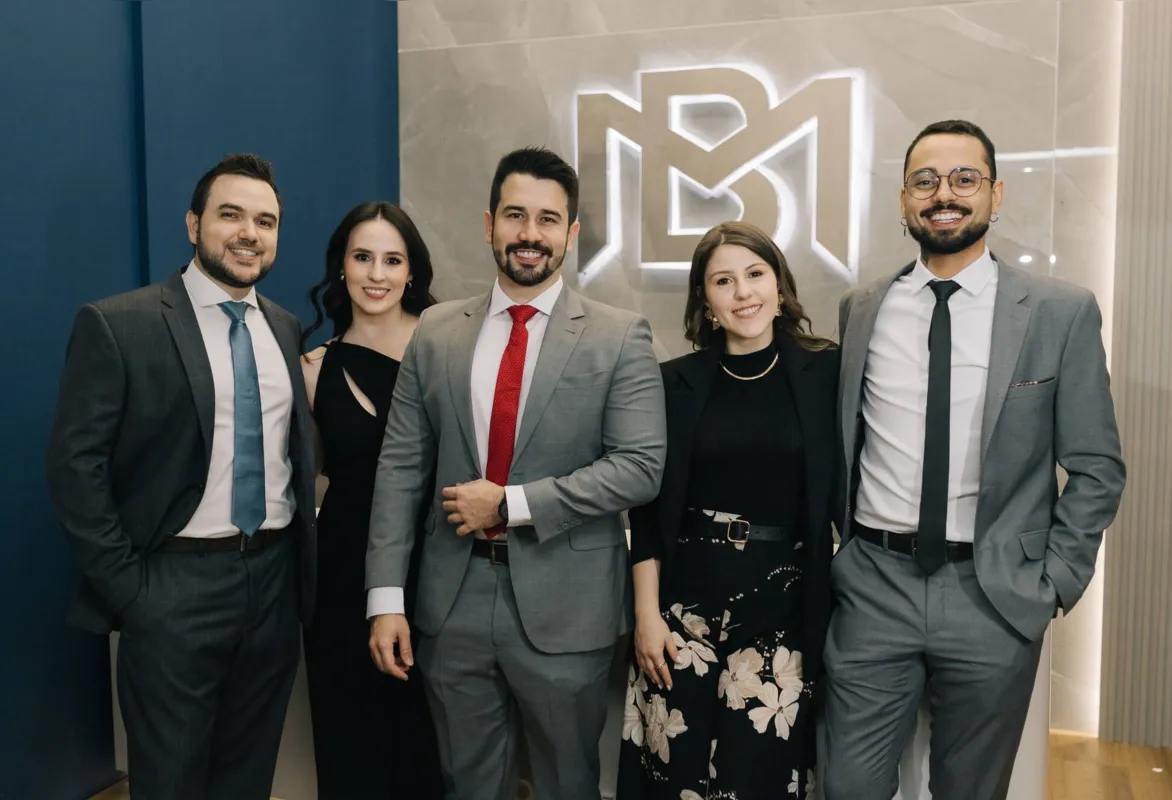 André Bravo, Maria Carolina Moraes, Alain Medina, Adreísa Rowe Costa e Pedro Edu