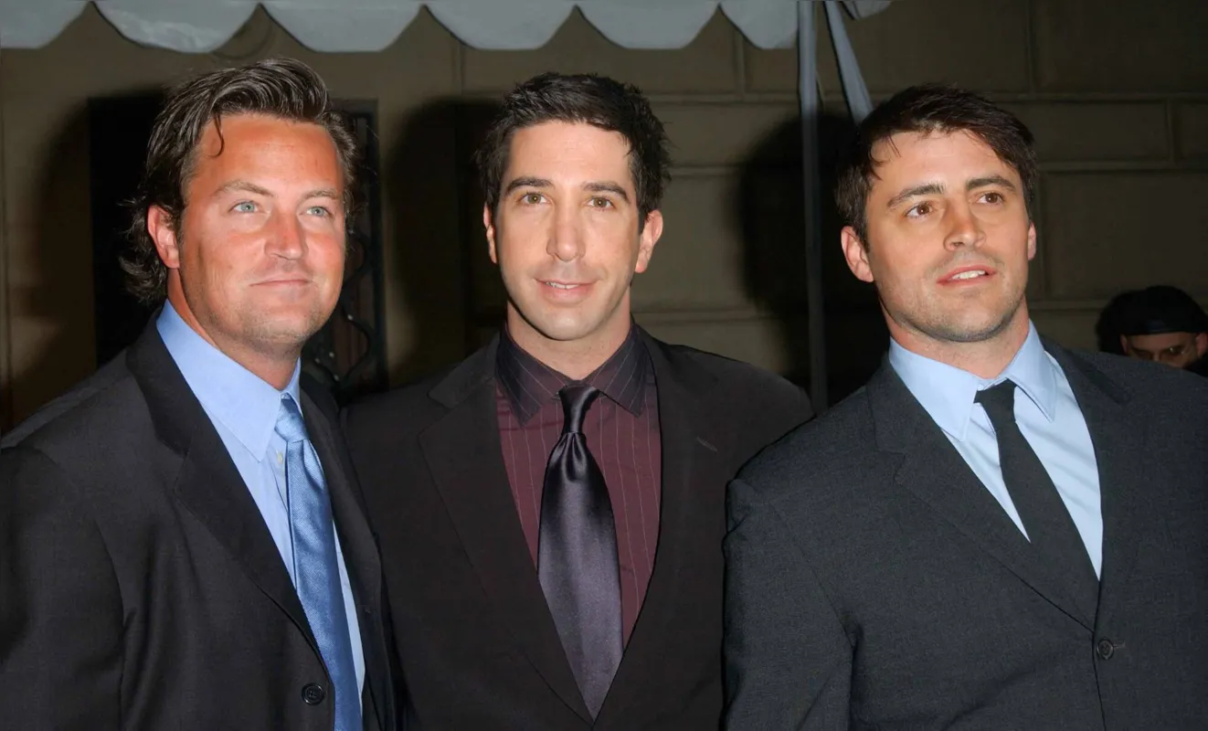 Matthey Perry, David Schwimmer e Matt Leblanc, astros de "Friends"