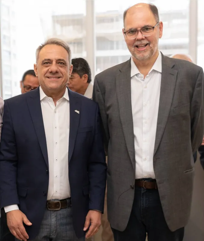 Angelo Pamplona (presidente da ACIL) e Alex Canziani (presidente da Codel)