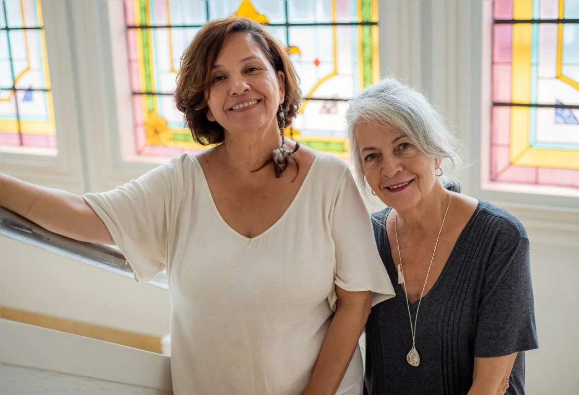 Christina Mattos e Rosana de Andrade, organizadoras do projeto: "Não é um discurso, não é uma contação de história, é uma pessoa, da nossa comunidade, compartilhando um momento da vida"