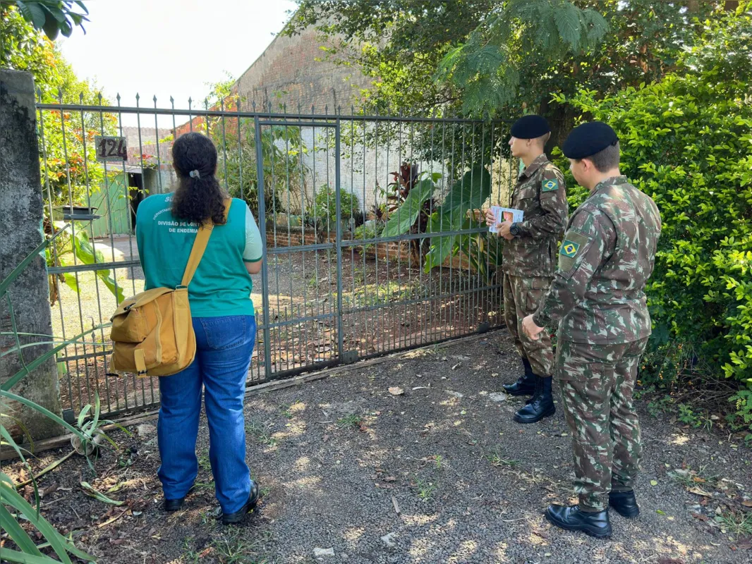 Trabalho com apoio dos soldados começou nesta segunda-feira, no Jardim Diamantina