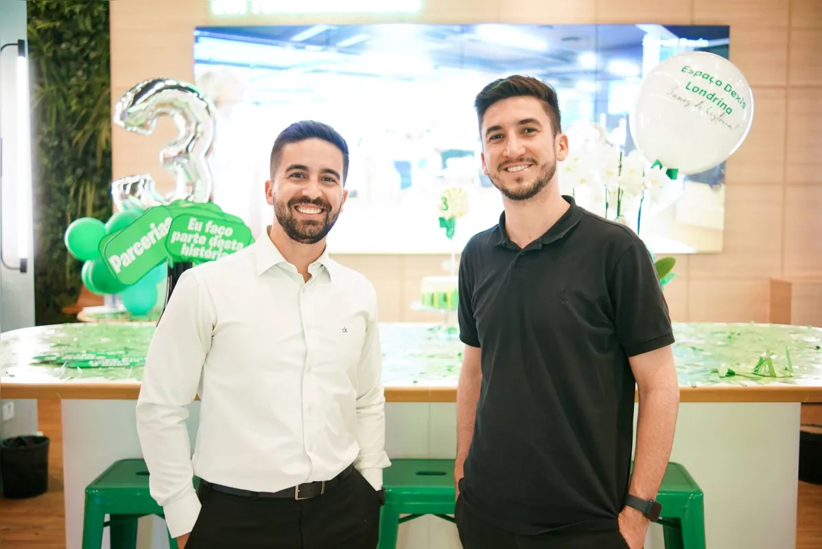 O gerente de Investimento Lucas Almeida Meira de Nicola e o associado Cleverson Diego Alencar