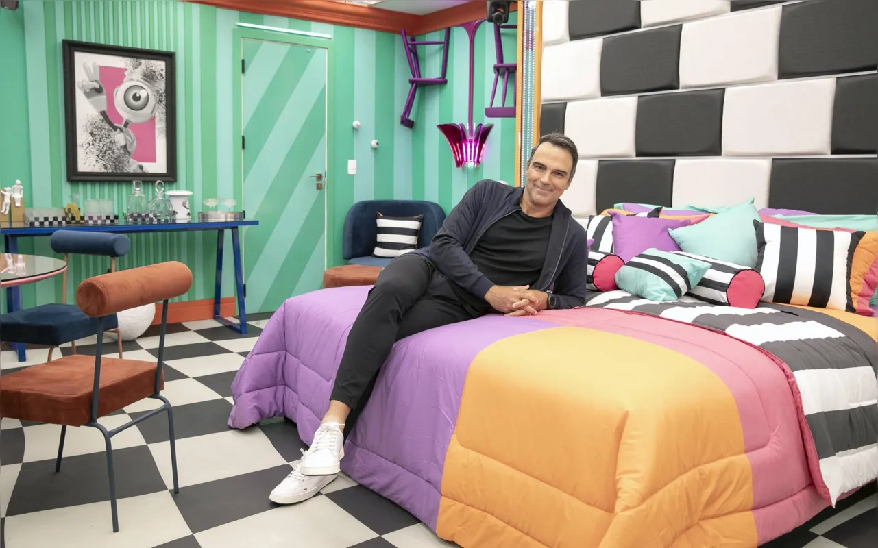 Tadeu Schmidt na Casa do BBB 24