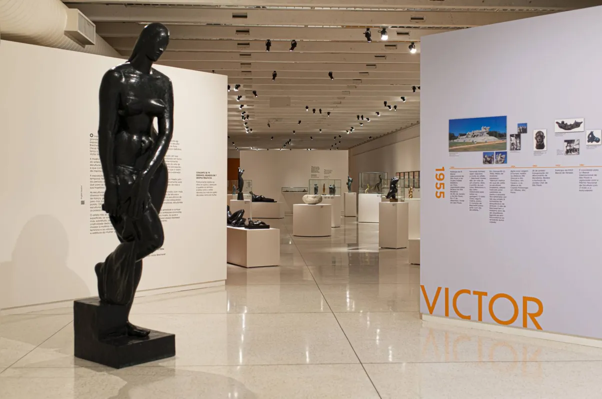 Exposição tem obras de Brecheret relacionadas ao eterno feminino em pequenas, médias e grandes esculturas de um dos principais nomes do modernismo