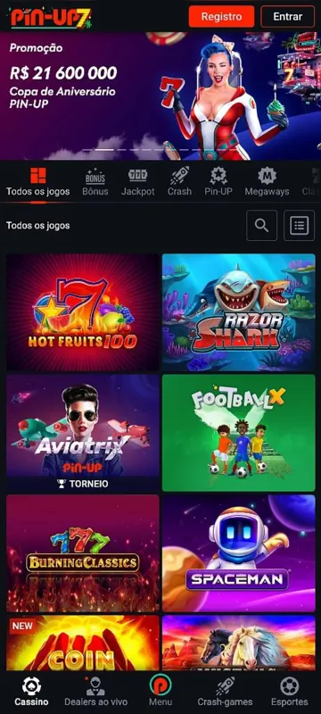 Imagem ilustrativa da imagem Veja como fazer o Pin Up Casino baixar em seu aparelho móvel