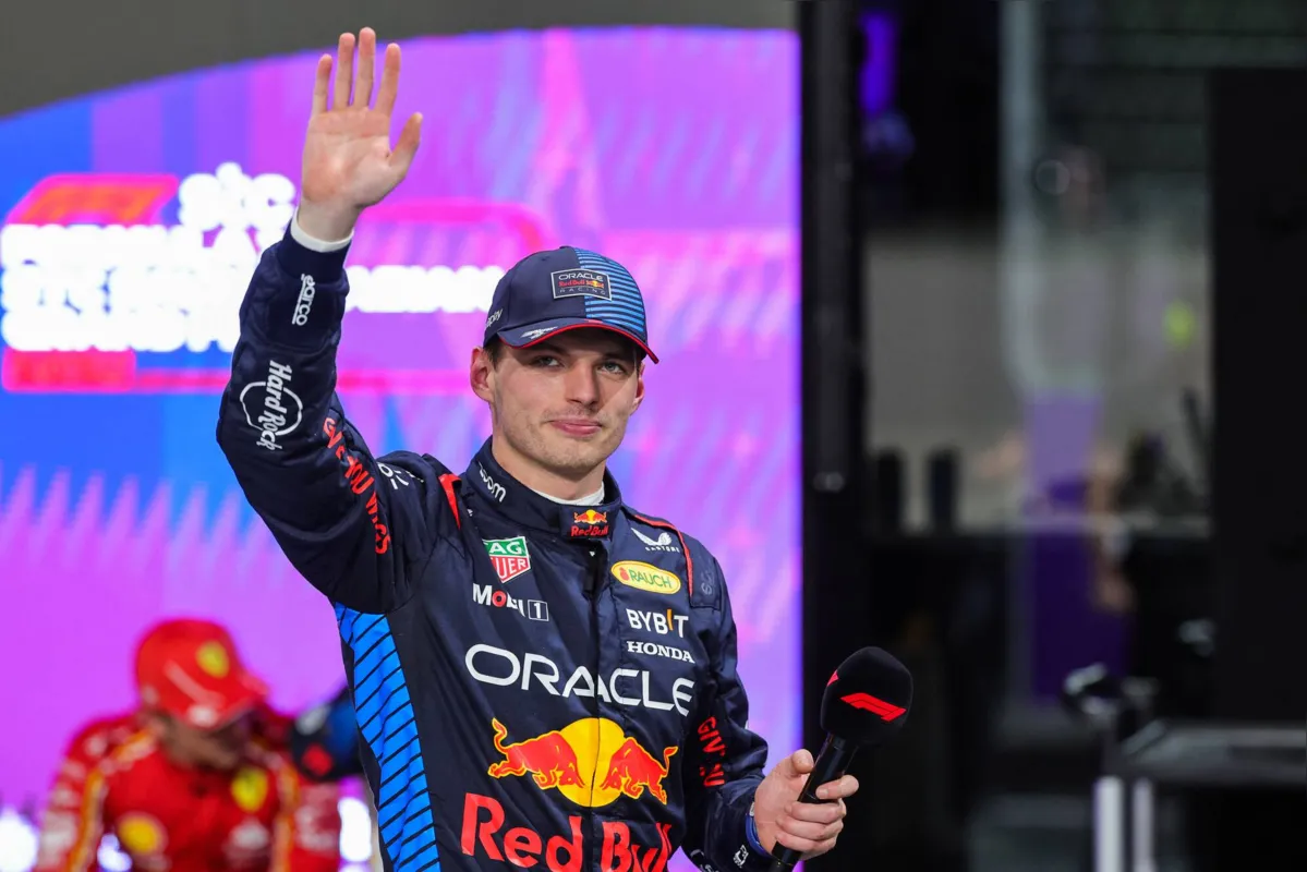 Pole position qualifier Red Bull Racing's Dutch driver Max Verstappen drives during the qualifying session of the Saudi Arabian Formula One Grand Prix at the Jeddah Corniche Circuit in Jeddah on March 8, 2024. (Photo by Giuseppe CACACE / AFP)