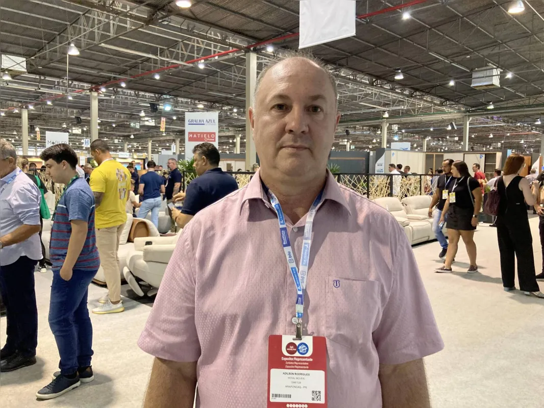 Empresário Adilson Rodrigues, que faz parte da organização da feira