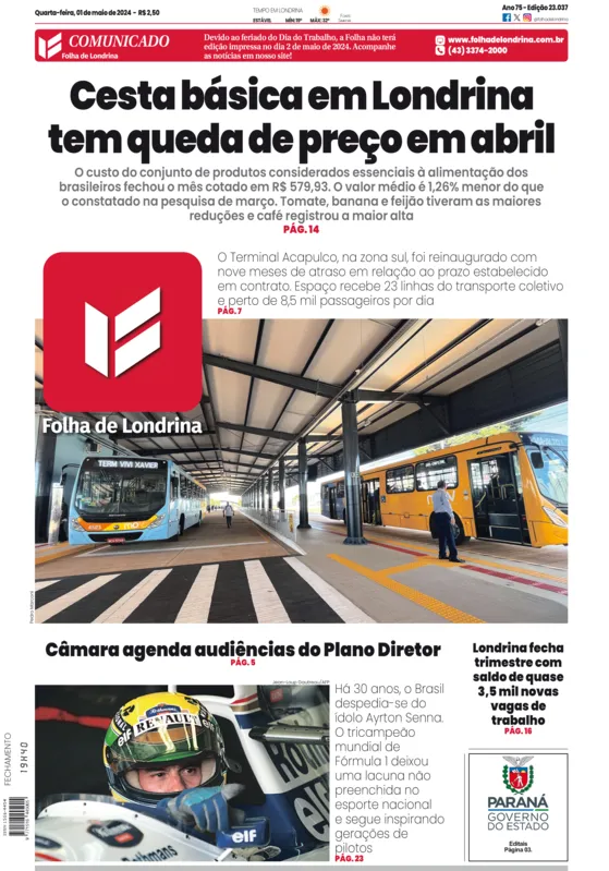 Imagem ilustrativa da imagem Capa 01/05/2024
