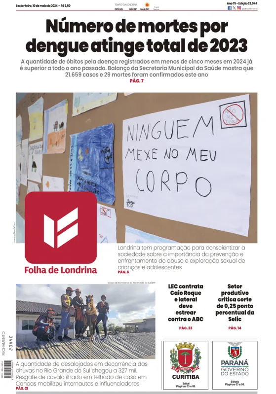 Imagem ilustrativa da imagem Capa 10/05/2024