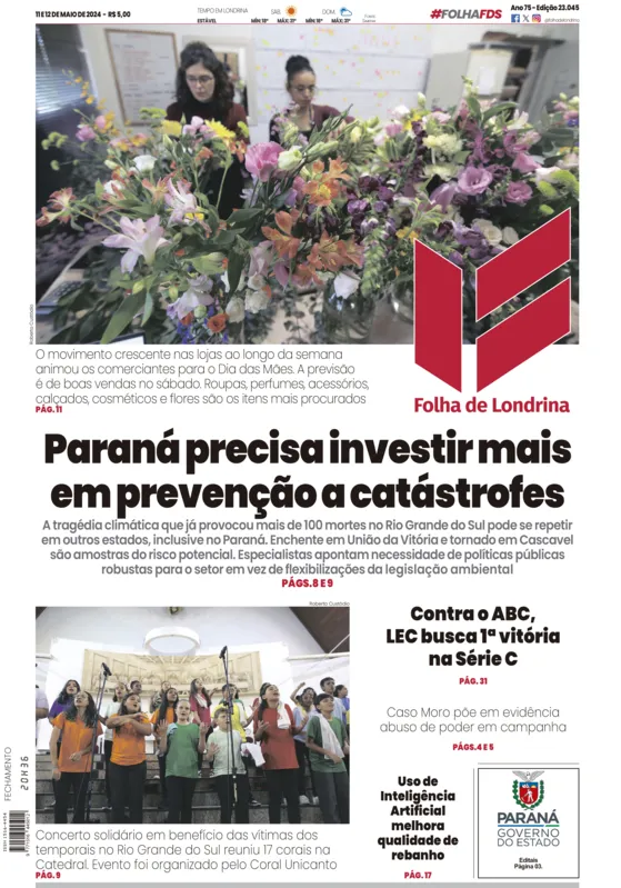 Imagem ilustrativa da imagem Capa 11/05/2024