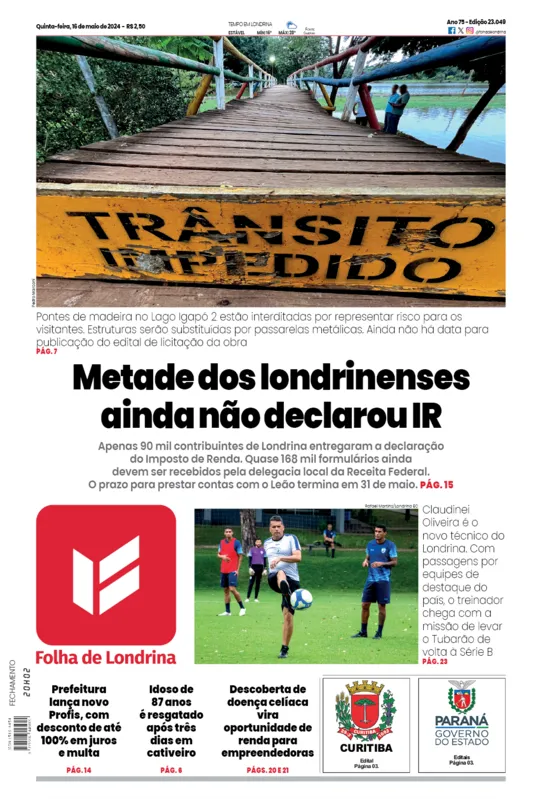 Imagem ilustrativa da imagem Capa 16/05/2024