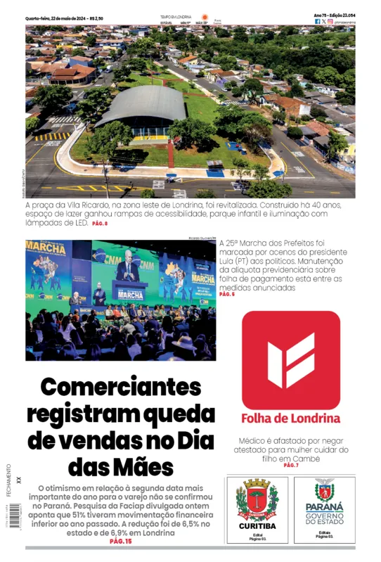 Imagem ilustrativa da imagem Capa 22/05/2024