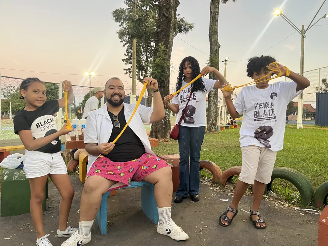 Da esquerda para a direita, Giovanna Garcia, Jô Moreno, Johanna Cristal e Emmanuel Francisco