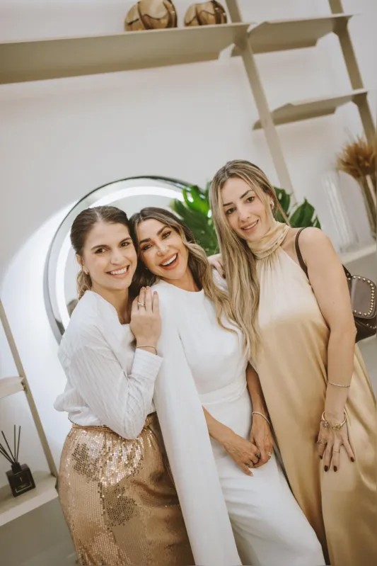 Cristiane com Mayara Polido e Franciele Caetani