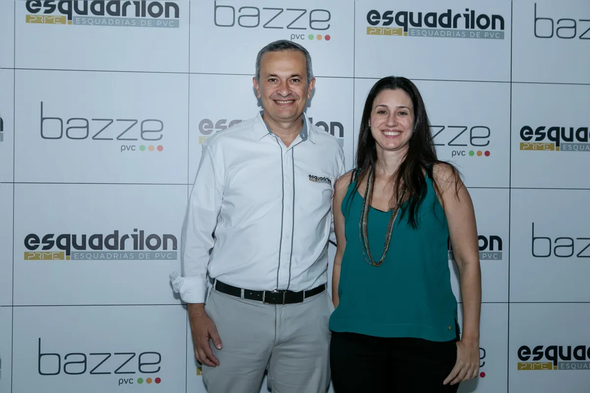 Eduardo Oliveira e a arquiteta Talita Giácomo.