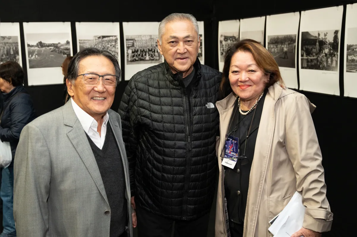 Issao Udihara, Luiz Carlos Miguita e a presidente da Acel Luzia Yamashita Deliberador