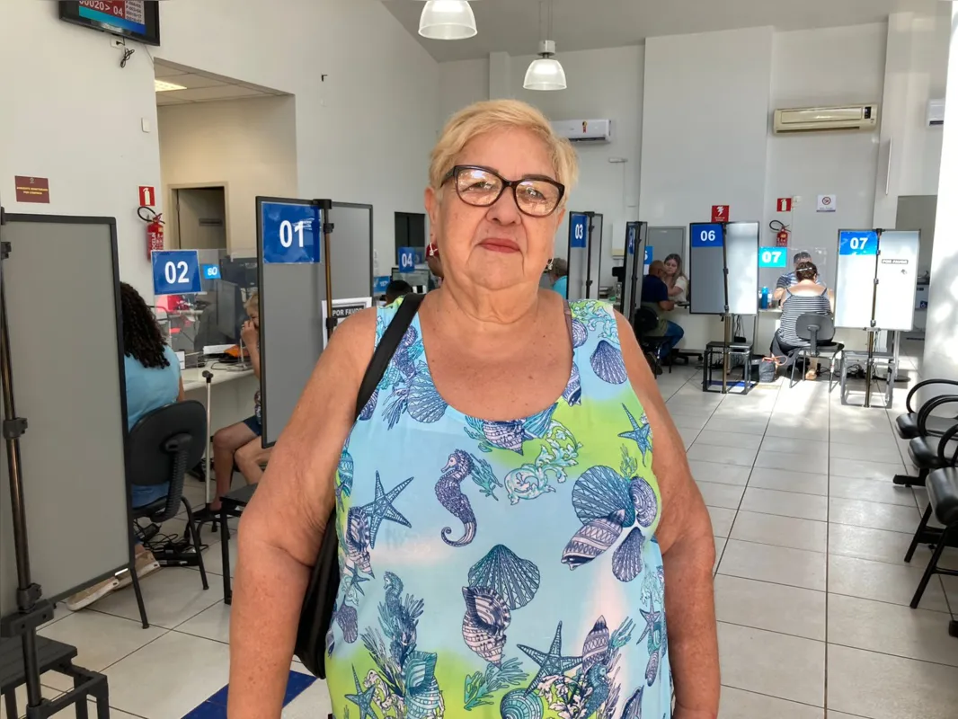 A professora aposentada Vera Lúcia aprovou o atendimento no plantão: 'Foi maravilhoso'