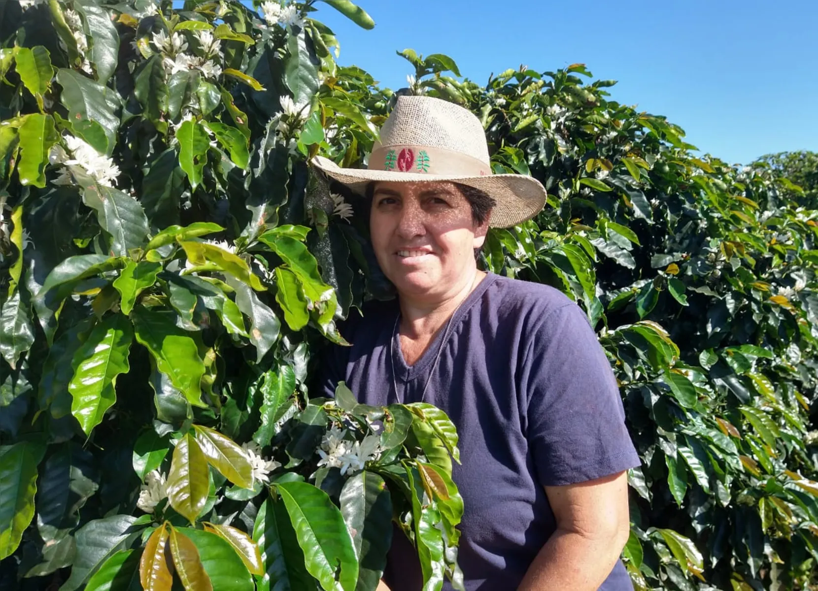 A agricultora Sirlene Soares dos Santos foi premiada em seis concursos sobre qualidade de café