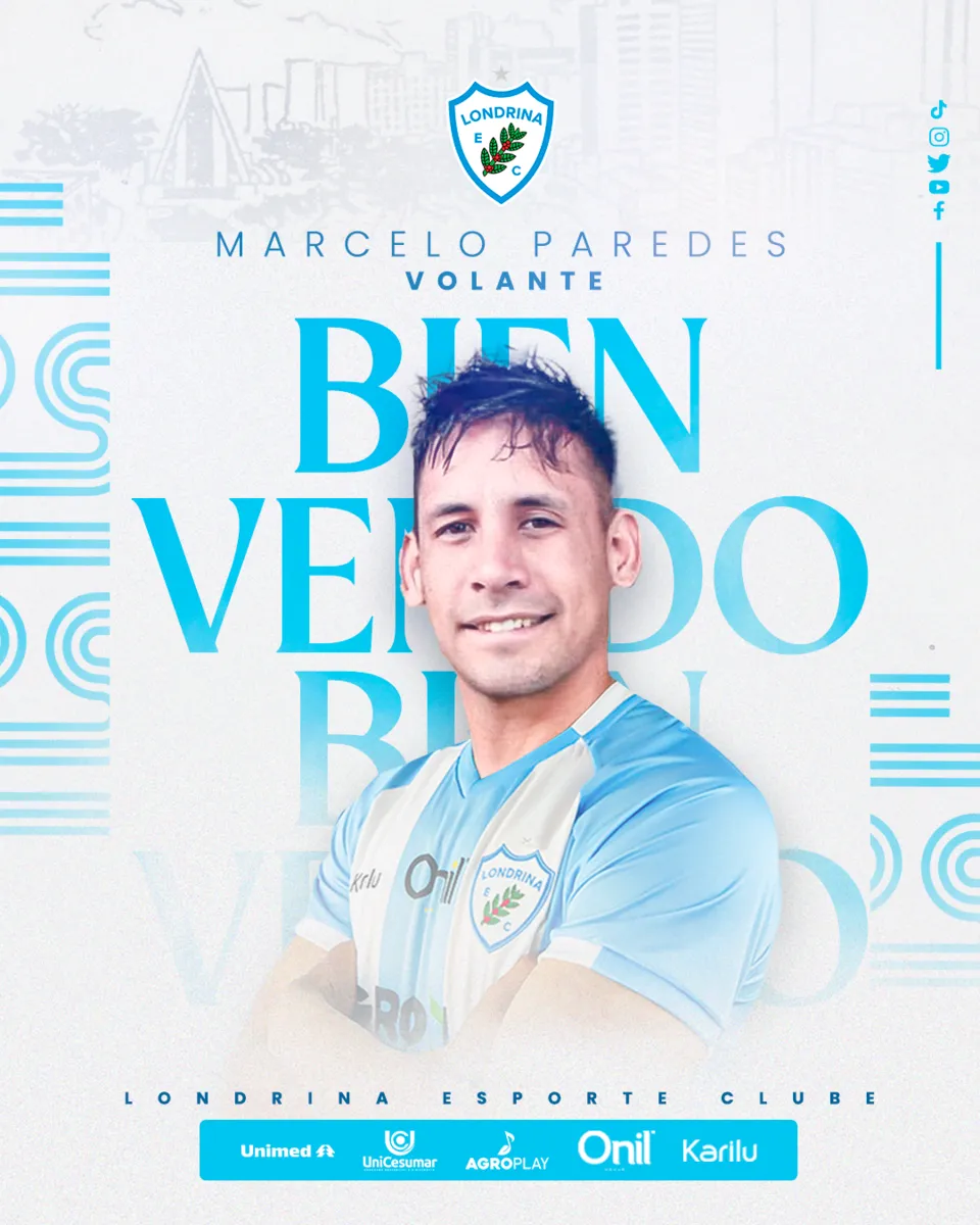 Imagem ilustrativa da imagem Londrina anuncia contratação de volante paraguaio