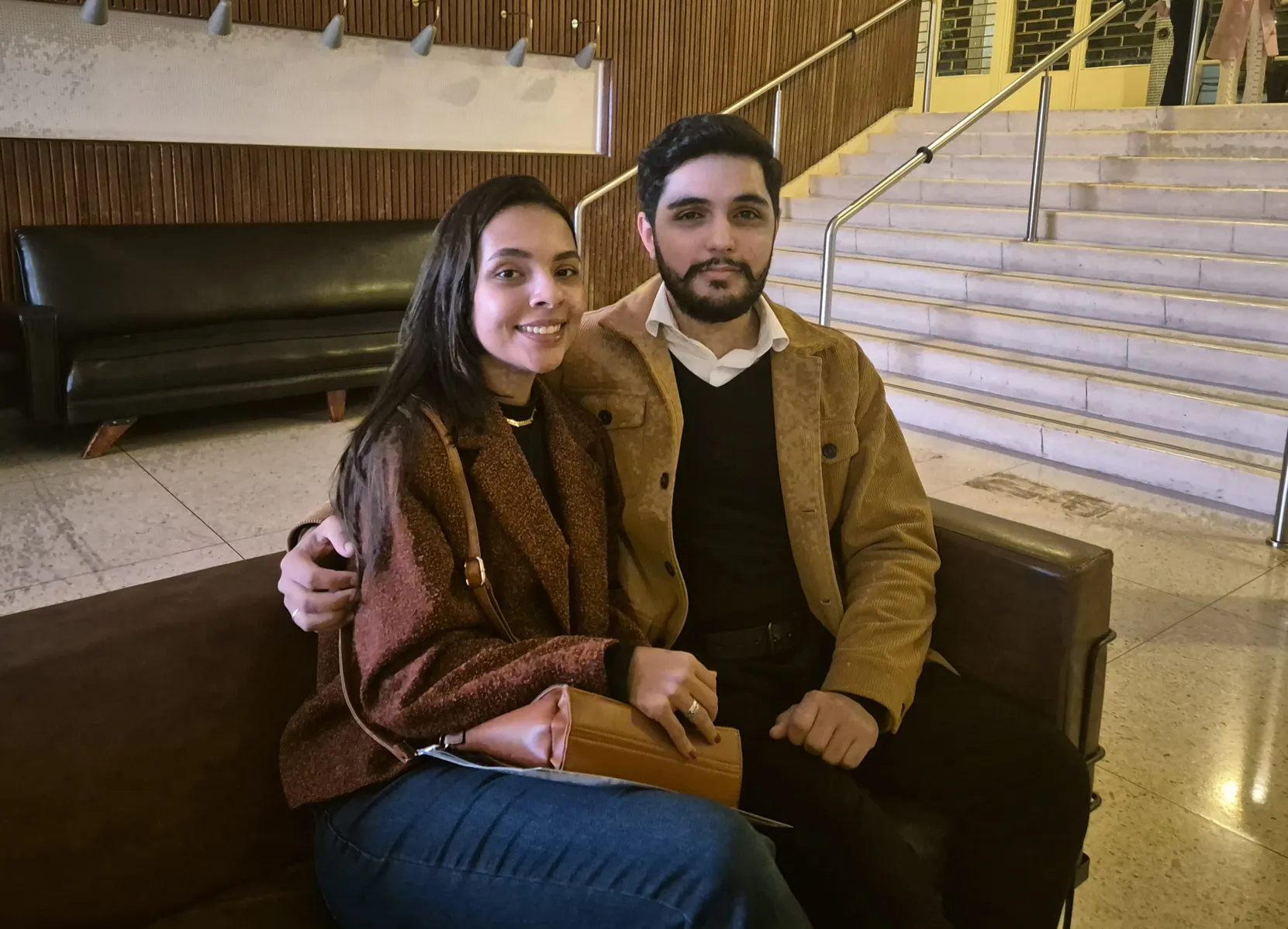Camila Helena Figueiró Barreto foi assistir ao concerto da Osuel com o namorado Pedro Augusto Pereira, um apaixonado pela música clássica