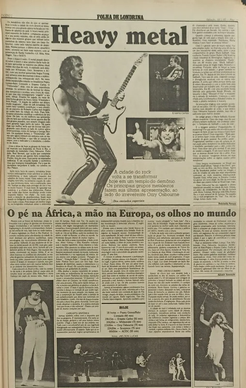 Imagem ilustrativa da imagem 1985: como a FOLHA cobriu a primeira edição do Rock in Rio