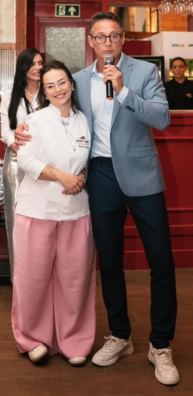 Renata Covizzi, chef da Bella Capri, e Guto Covizzi