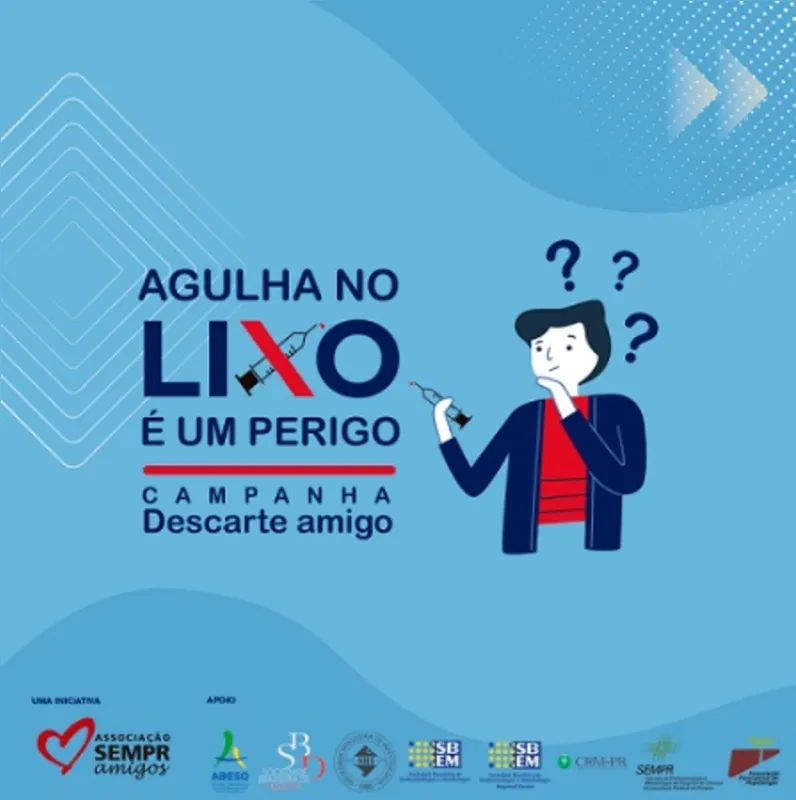 Imagem ilustrativa da imagem Campanha alerta para importância do descarte correto de agulhas