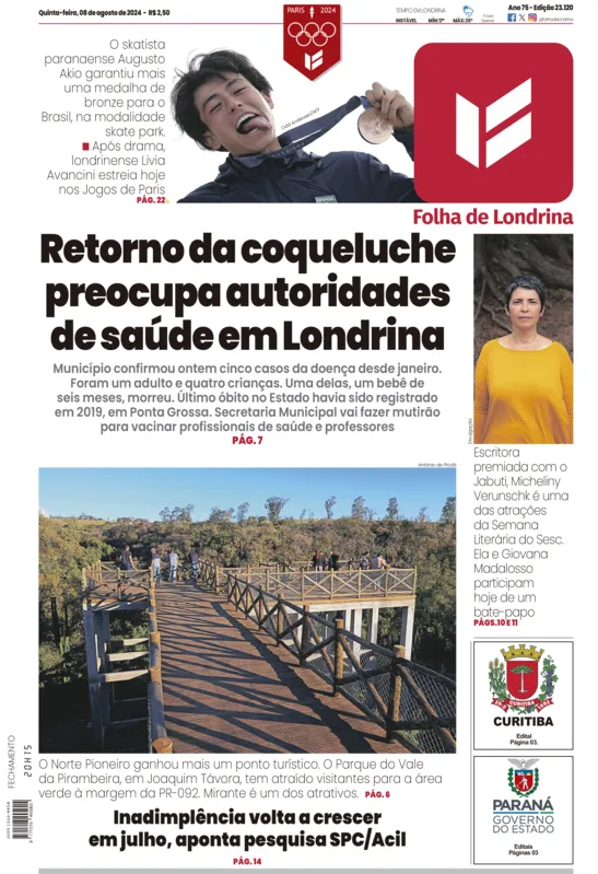 Imagem ilustrativa da imagem Capa 08/08/2024