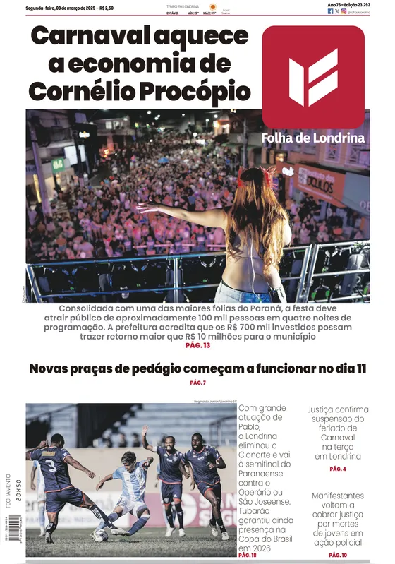 Imagem ilustrativa da imagem Capa 03/03/2025