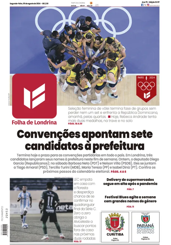 Imagem ilustrativa da imagem Capa 05/08/2024
