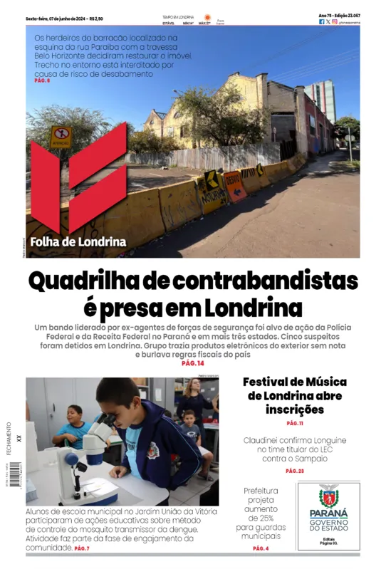 Imagem ilustrativa da imagem Capa 07/06/2024