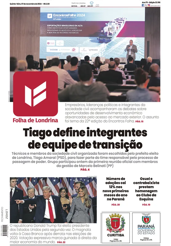 Imagem ilustrativa da imagem Capa 07/11/2024