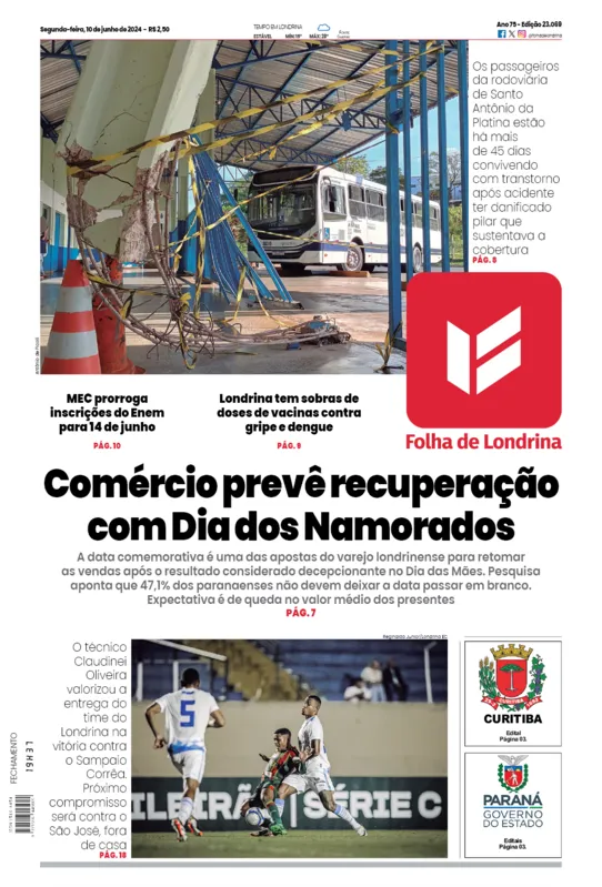 Imagem ilustrativa da imagem Capa 10/06/2024