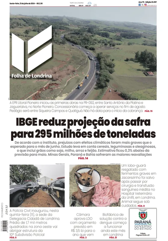 Imagem ilustrativa da imagem Capa 12/07/2024