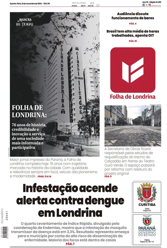 Imagem ilustrativa da imagem Capa 13/11/2024