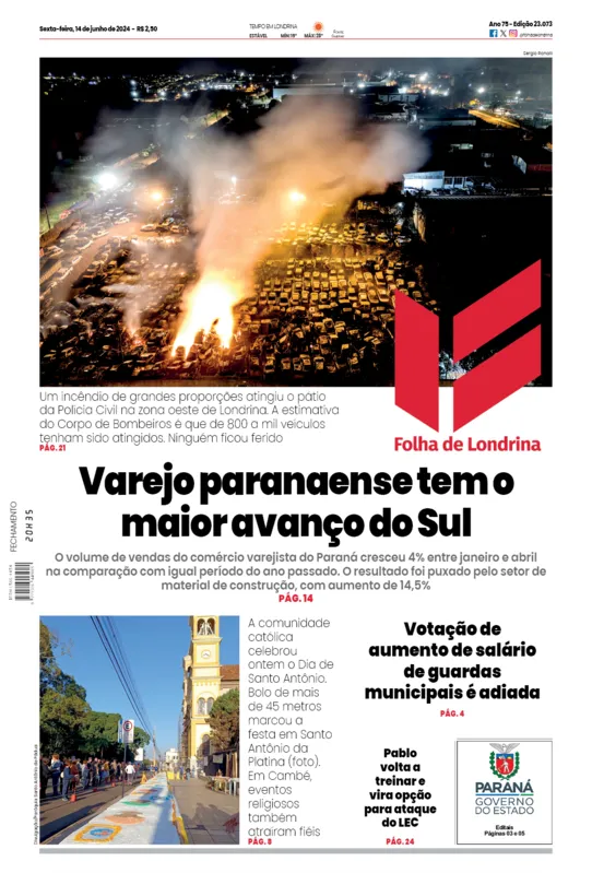 Imagem ilustrativa da imagem Capa 14/06/2024