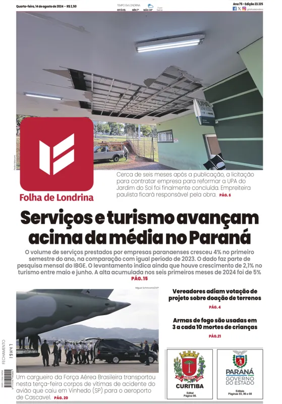 Imagem ilustrativa da imagem Capa 14/08/2024