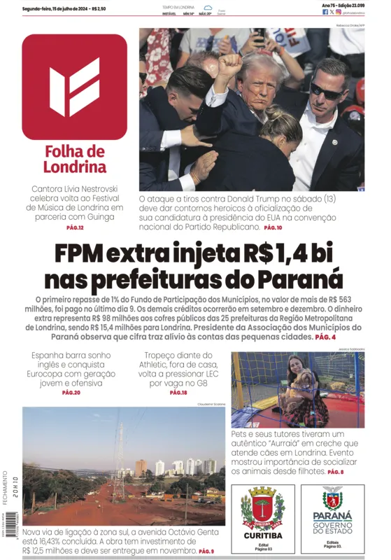 Imagem ilustrativa da imagem Capa 15/07/2024