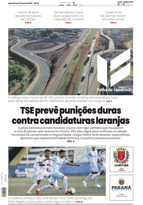 Imagem ilustrativa da imagem Capa 17/06/2024