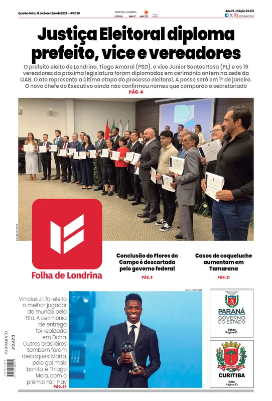 Imagem ilustrativa da imagem Capa 18/12/2024