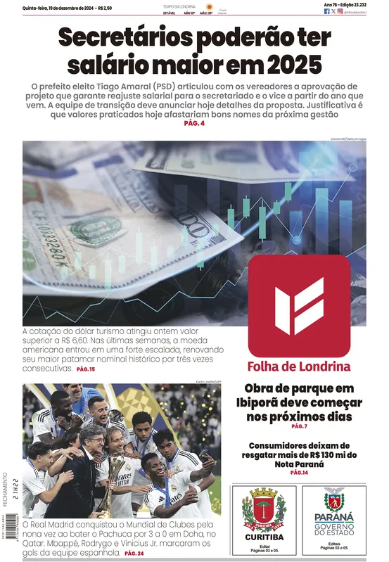 Imagem ilustrativa da imagem Capa 19/12/2024