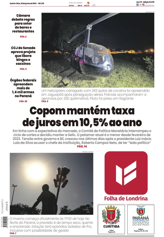 Imagem ilustrativa da imagem Capa 20/06/2024