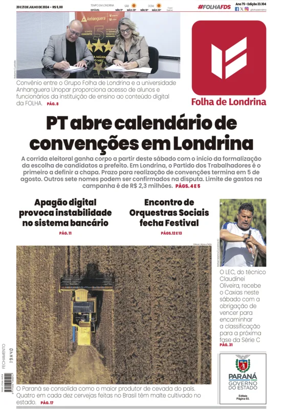 Imagem ilustrativa da imagem Capa 20/07/2024
