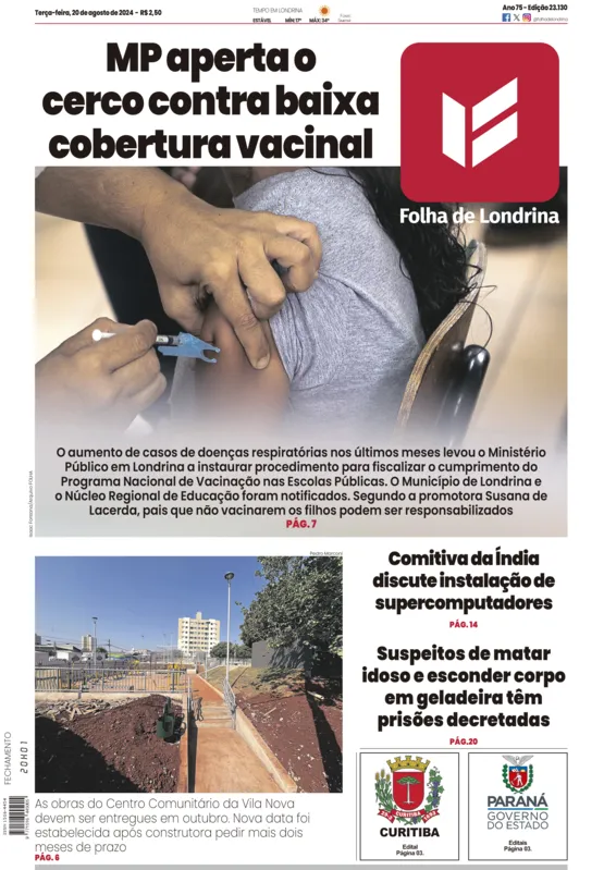 Imagem ilustrativa da imagem Capa 20/08/2024