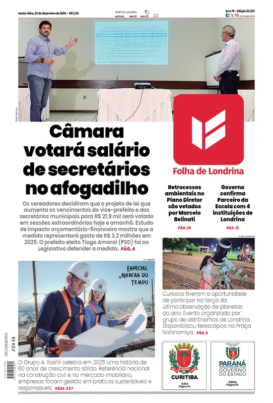 Imagem ilustrativa da imagem Capa 20/12/2024