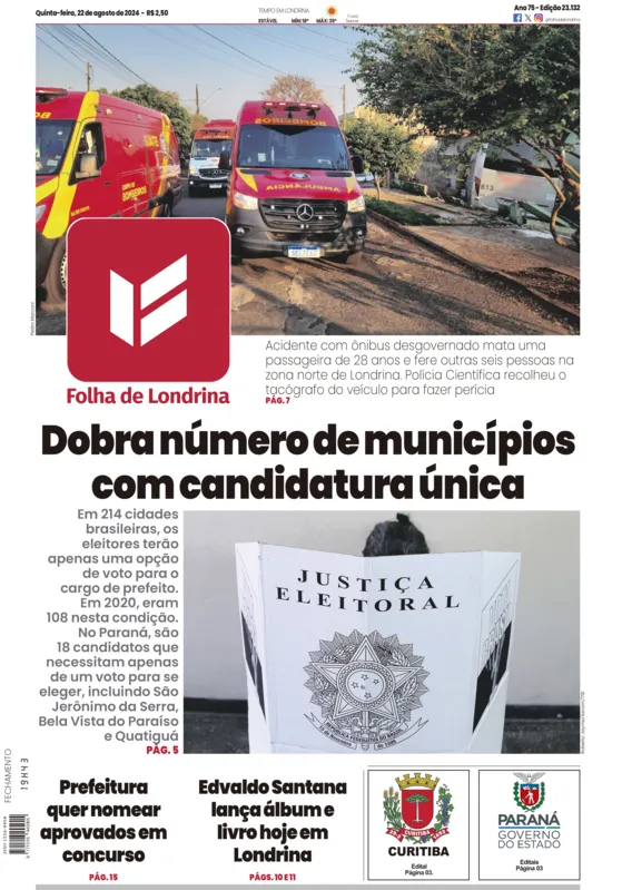 Imagem ilustrativa da imagem Capa 22/08/2024
