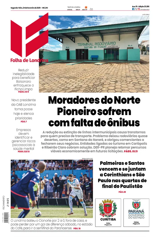 Imagem ilustrativa da imagem Capa 24/02/2025