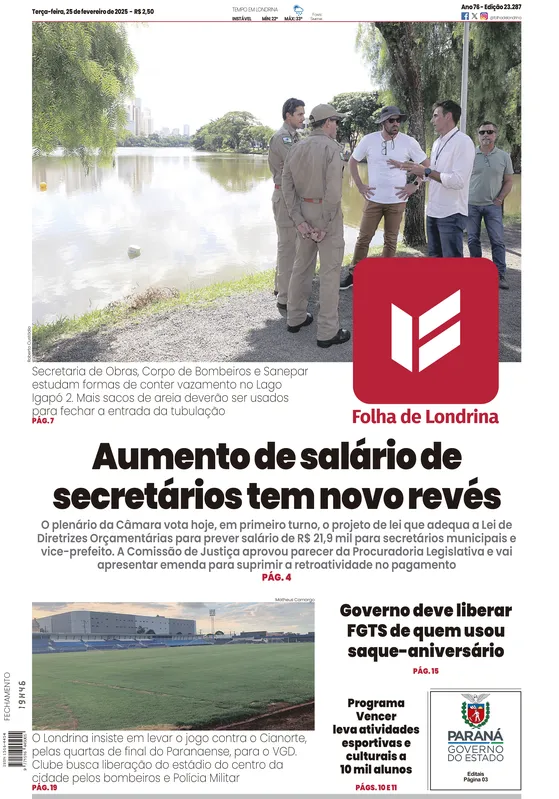 Imagem ilustrativa da imagem Capa 25/02/2025