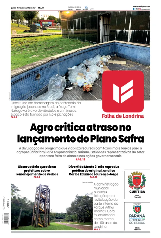 Imagem ilustrativa da imagem Capa 27/06/2024